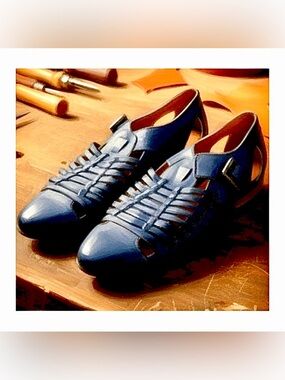 🥿NWOT 🥿
Coldwater Creek Blue Leather Flats Size 7